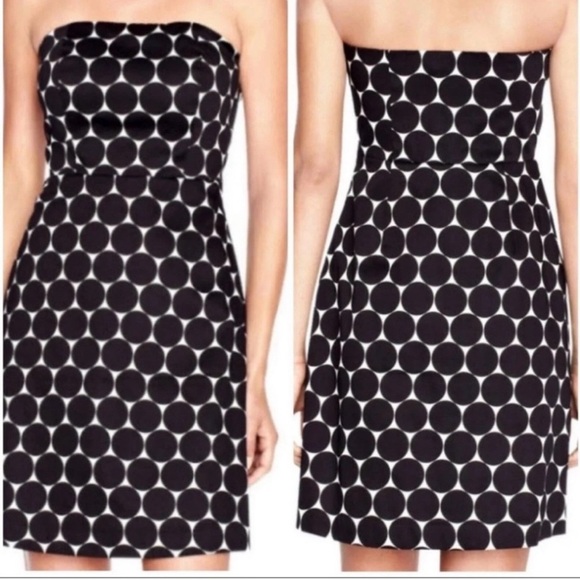 The Limited Strapless Black and White Circle Dress - Picture 2 of 6